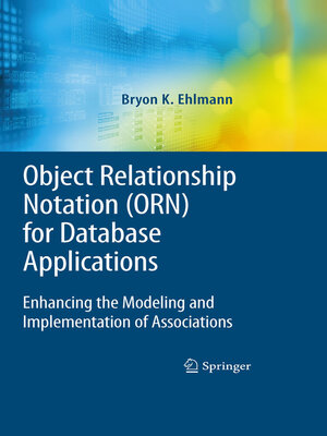 cover image of Object Relationship Notation (ORN) for Database Applications